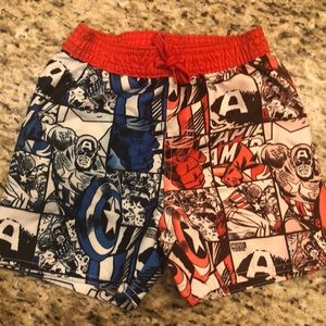 🌺 Baby boy Marvel swim trunks Sz 12 to 18 months